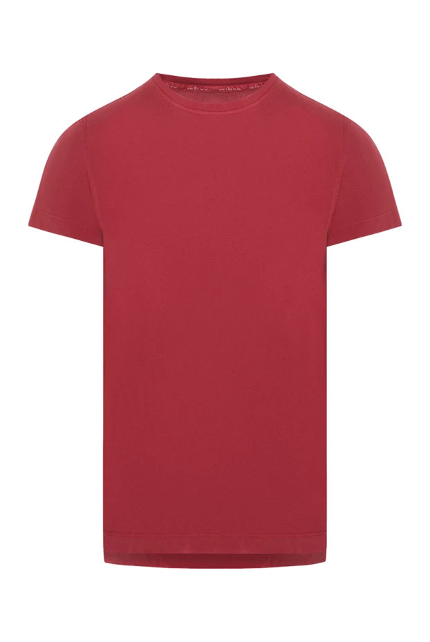 Red cotton T-shirt for men - photo 1