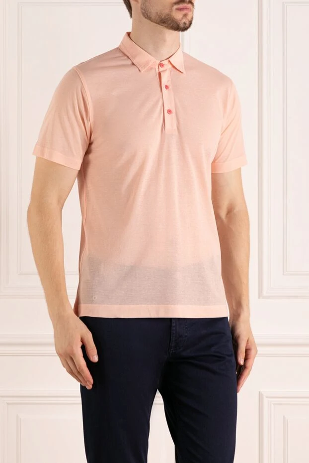 Kiton классикалық кесілген және қысқа жеңдері бар жұқа дем алатын мақтадан жасалған модель

 178912 - фото 3