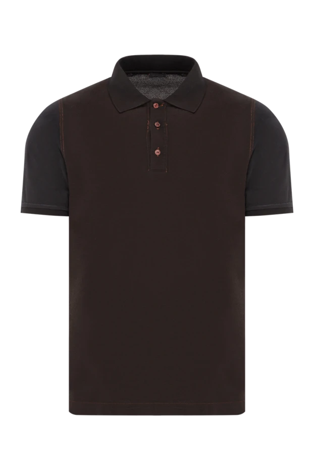 Хлопковое мужское поло с застежкой на красные пуговицы
- фото 1