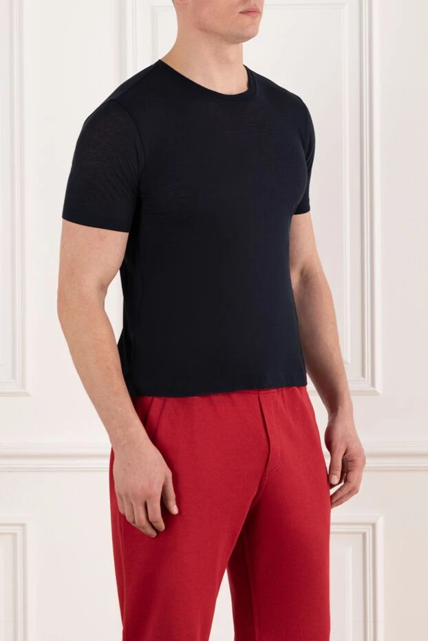 Kiton футболка хлопковая мужская черная 178921 - фото 3