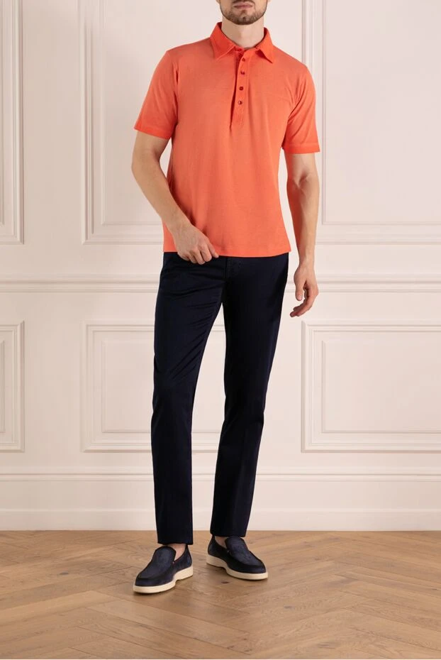 Svevo man men's orange cotton polo купить с ценами и фото 178952 - photo 2