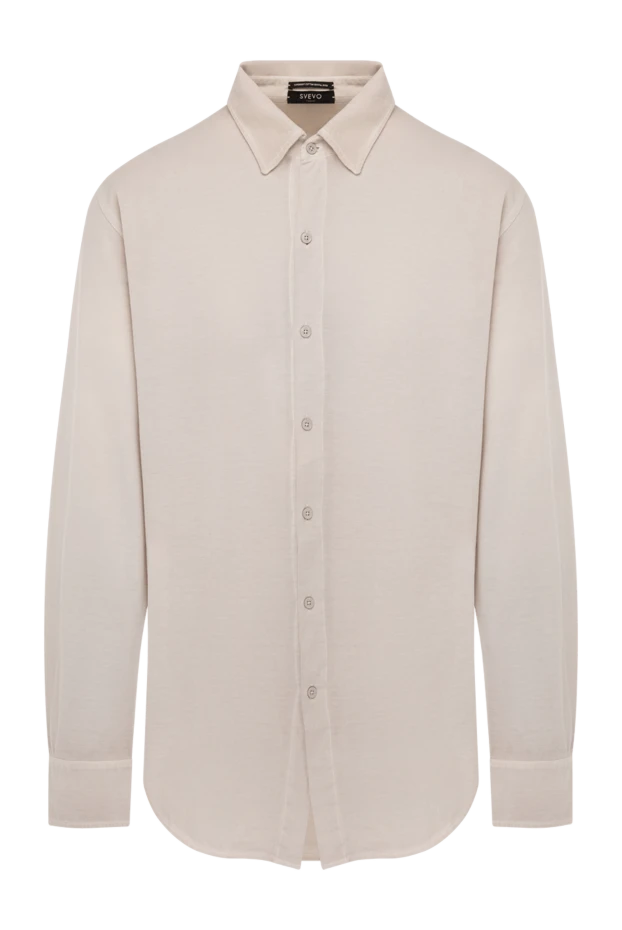 Svevo man men's beige cotton shirt купить с ценами и фото 178953 - photo 1