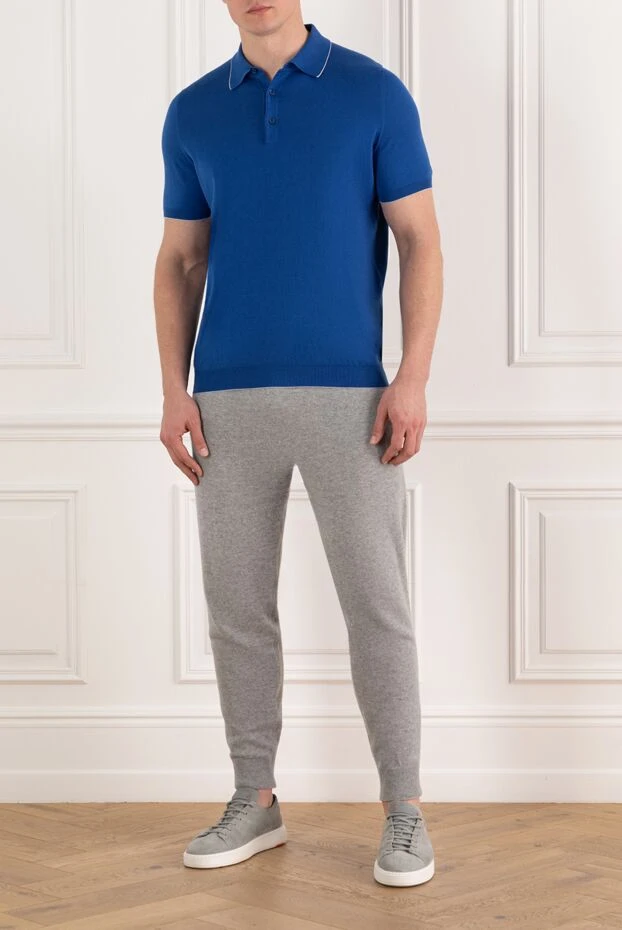 Svevo men's blue cotton polo 178957 - photo 2