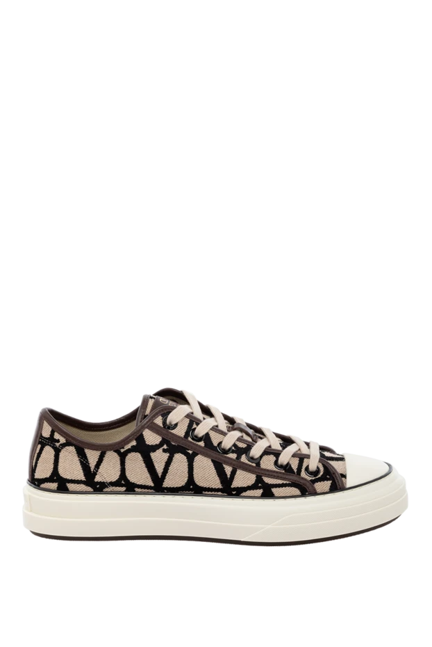 Valentino woman sneakers made of cotton and polyester, brown for women купить с ценами и фото 178976 - photo 1