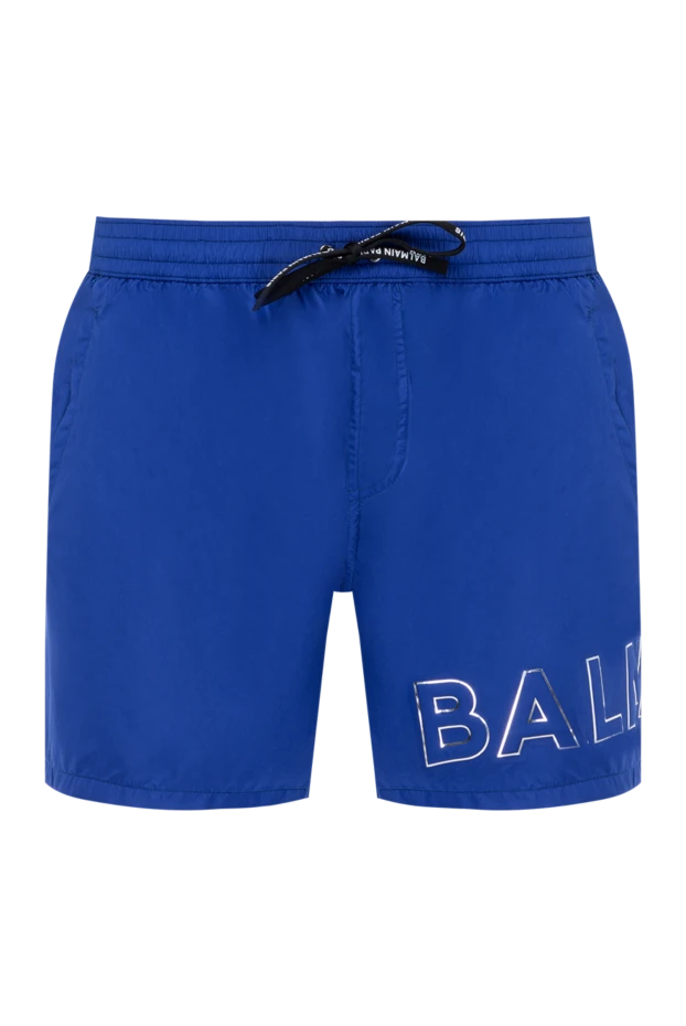 Balmain man men's blue beach shorts made of polyester купить с ценами и фото 178998 - photo 1