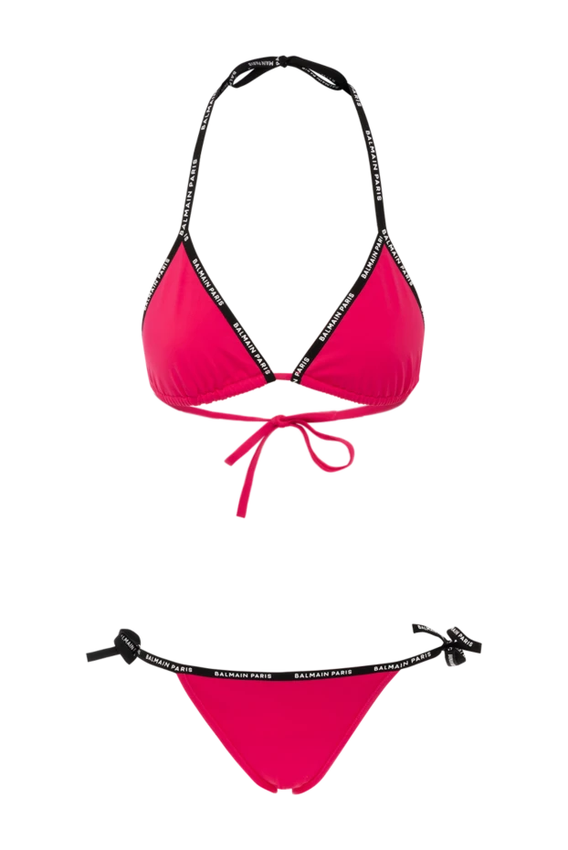 Balmain woman women's pink two-piece swimsuit made of polyamide and elastane купить с ценами и фото 179006 - photo 1