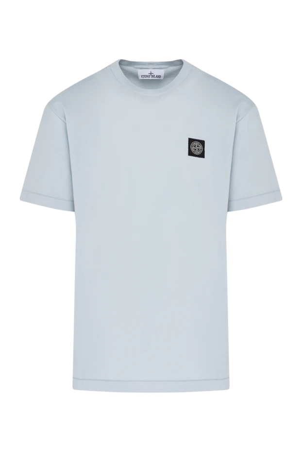 Stone Island man gray men's cotton t-shirt купить с ценами и фото 179034 - photo 1