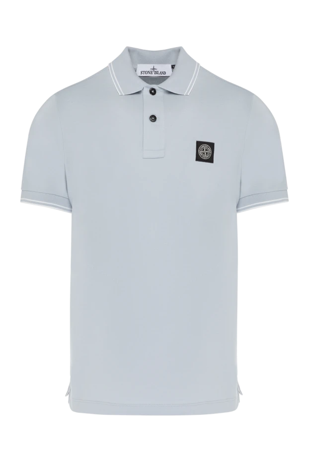 Stone Island man men's gray cotton polo купить с ценами и фото 179043 - photo 1