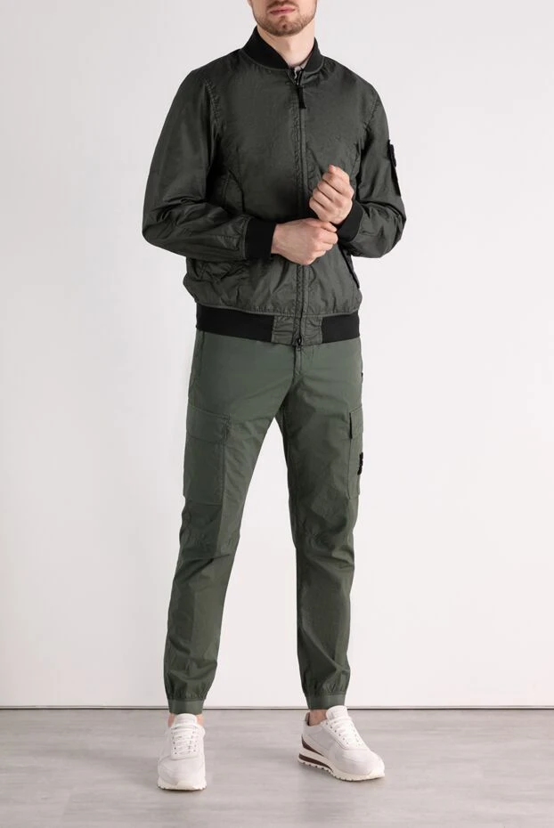 Stone Island man green men's jacket made of polyamide купить с ценами и фото 179060 - photo 2