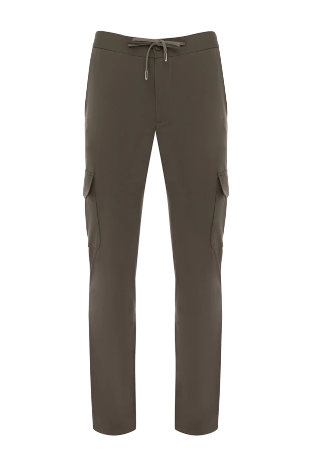 Cesare di Napoli man green men's trousers made of polyamide and elastane купить с ценами и фото 179077 - photo 1