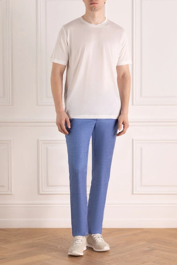 Cesare di Napoli man men's blue trousers купить с ценами и фото 179082 - photo 2