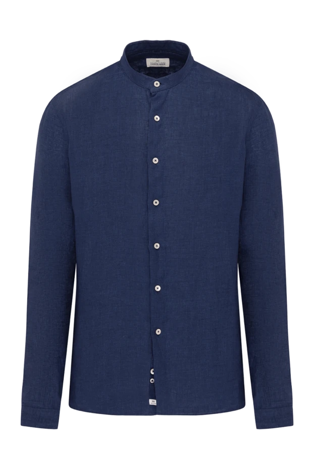 Alessandro Gherardi man blue men's linen shirt купить с ценами и фото 179093 - photo 1