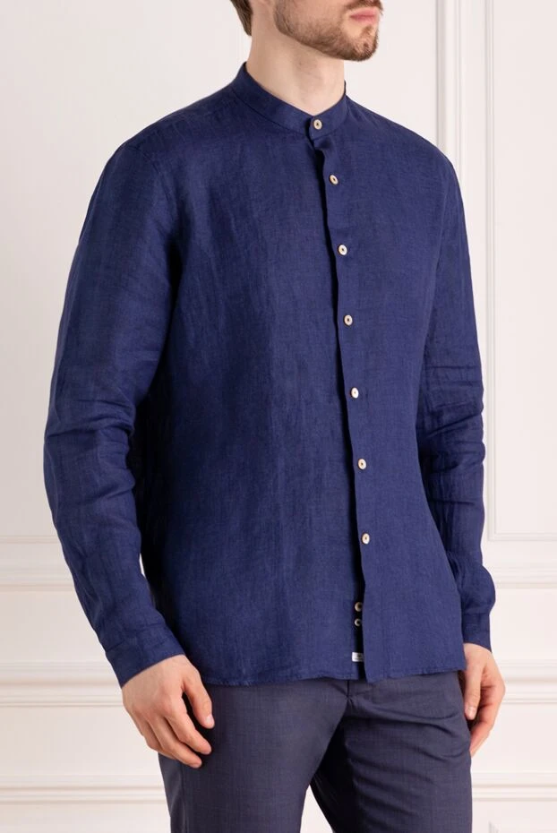 Alessandro Gherardi linen button-down shirt with a stand-up collar
 179093 - photo 3