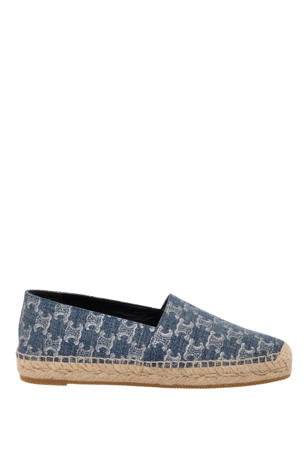 Celine woman women's blue cotton espadrilles купить с ценами и фото 179148 - photo 1