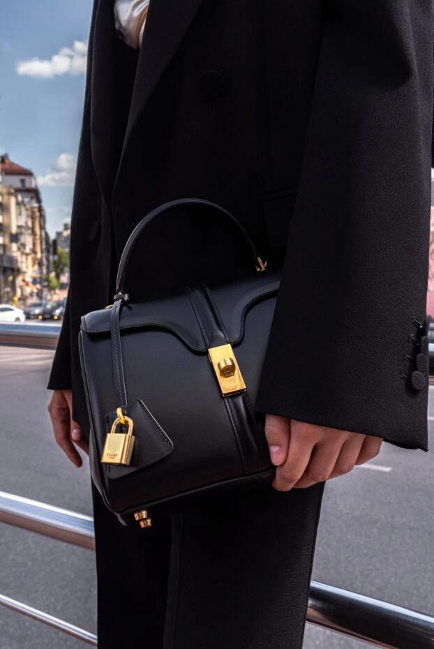 Әйелдерге арналған шағын сөмке 16 атлас бұзау терісінен - фото 2