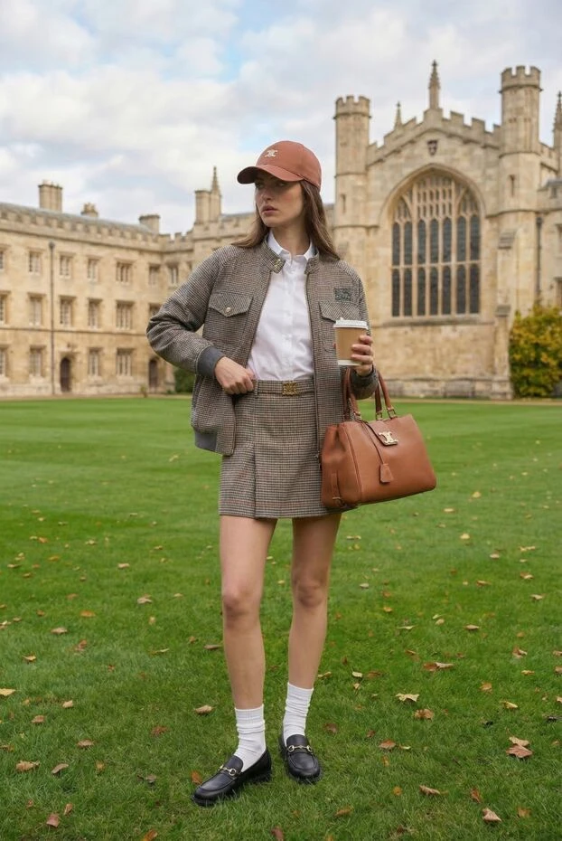 Женская cумка кожаная рыжая с жёсткими ручками и логотипом Triomphe
- фото 2