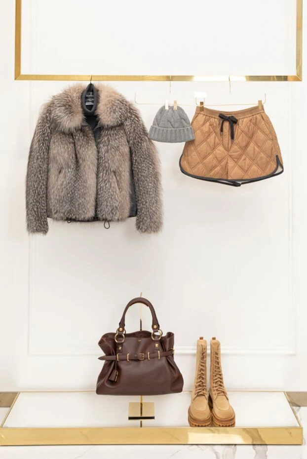 Celine сумка женская коричневая из телячьей кожи 179163 - фото 3