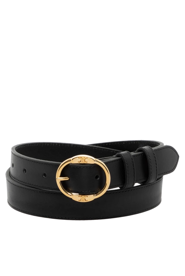 Celine woman black women's belt made of genuine leather купить с ценами и фото 179168 - photo 1