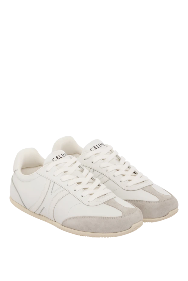 Celine woman white women's sneakers made of genuine leather 179192 - photo 3