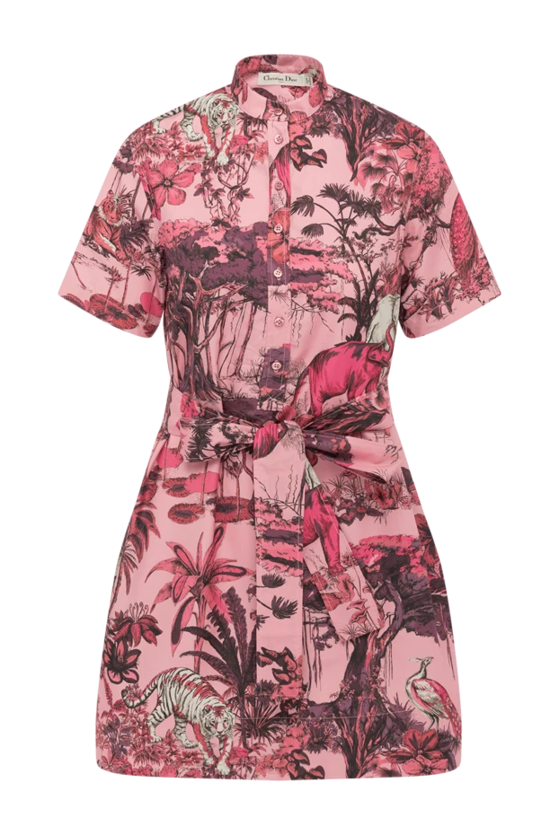 Dior woman women's pink dress made of silk and cotton купить с ценами и фото 179204 - photo 1