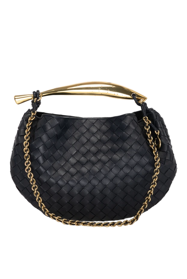 Bottega Veneta woman women's bag, black, made of genuine leather купить с ценами и фото 179219 - photo 1