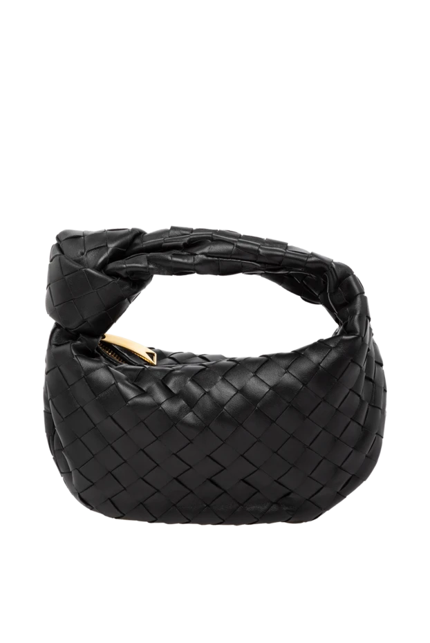 Bottega Veneta Әйелдер қара қозы терісінен тігілген әйелдер сөмкесі купить с ценами и фото 179221 - фото 1