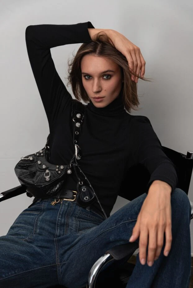 Balenciaga женская черная сумка через плечо le cagole xs  179238 - фото 3