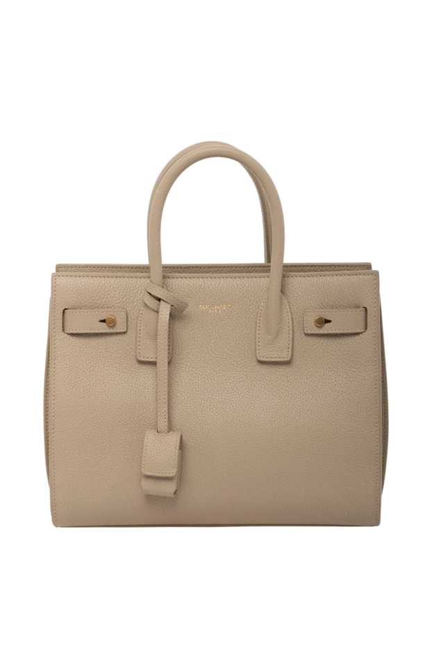 Saint Laurent woman women's bag, beige, made of genuine leather купить с ценами и фото 179242 - photo 1