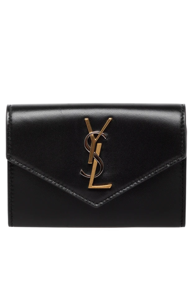 Saint Laurent woman women's black purse made of genuine leather купить с ценами и фото 179251 - photo 1