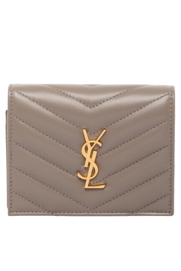 Saint Laurent woman women's purse, beige, made of genuine leather купить с ценами и фото 179253 - photo 1