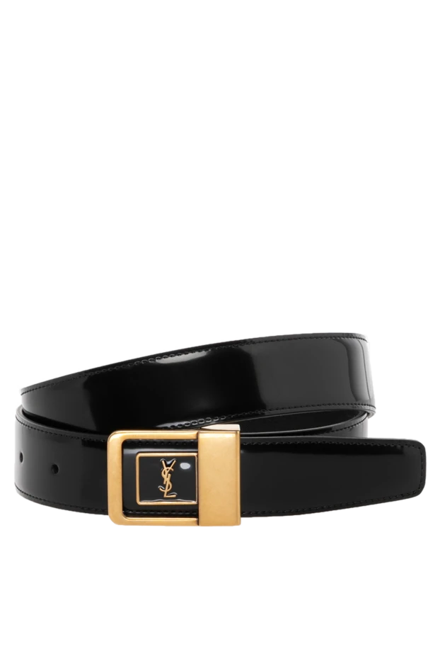 Saint Laurent woman women's black belt made of genuine leather купить с ценами и фото 179255 - photo 1