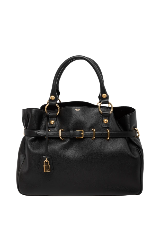 Celine woman women's bag, black, made of genuine leather купить с ценами и фото 179263 - photo 1