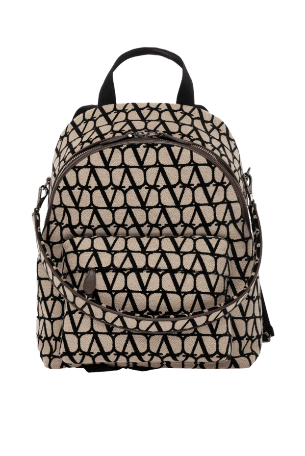 Valentino woman women's beige cotton backpack купить с ценами и фото 179266 - photo 1