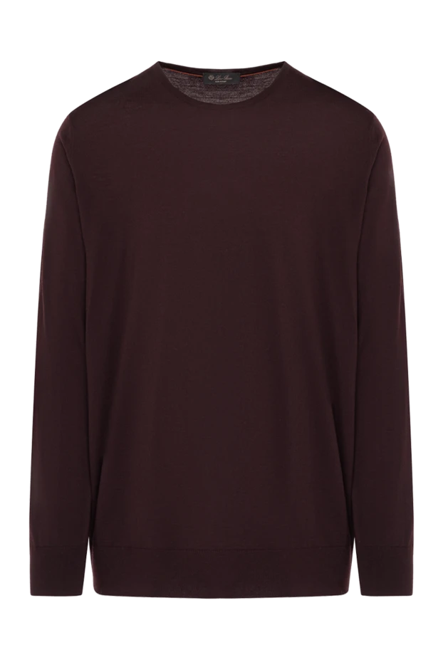 Loro Piana man long sleeve jumper for men, brown, wool купить с ценами и фото 179283 - photo 1