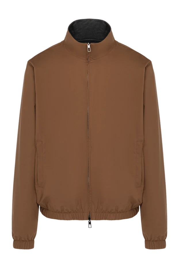 Loro Piana man men's brown nylon jacket купить с ценами и фото 179291 - photo 1