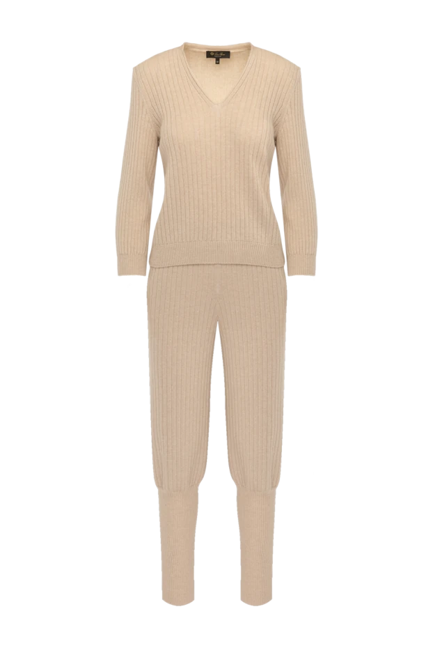 Loro Piana woman beige women's walking suit made of cashmere купить с ценами и фото 179297 - photo 1