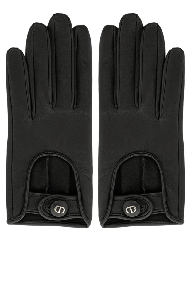 Dior woman women's gloves black made of genuine leather купить с ценами и фото 179311 - photo 1