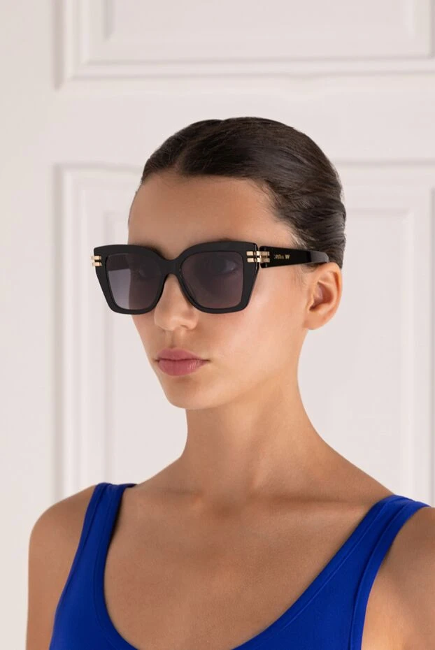 Dior woman women's sunglasses, black, plastic купить с ценами и фото 179330 - photo 2