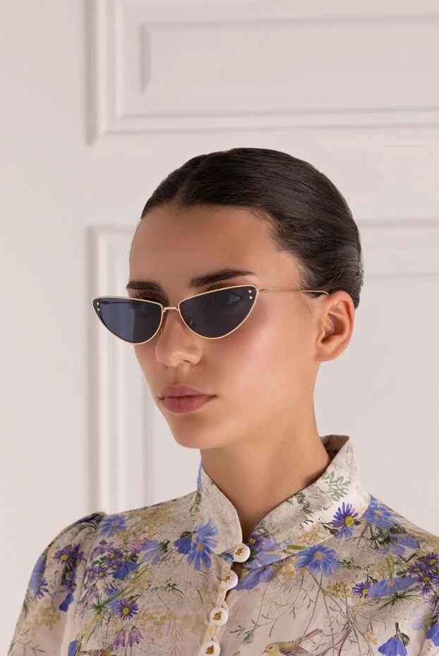 Dior woman sunglasses for women, yellow, metal купить с ценами и фото 179335 - photo 2