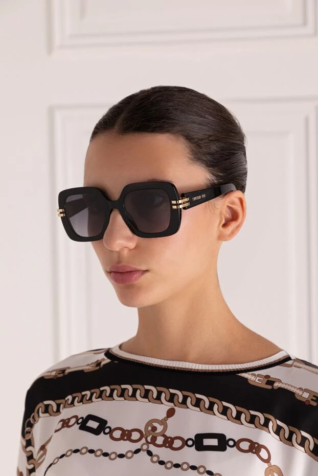 Dior woman women's sunglasses, black, plastic купить с ценами и фото 179337 - photo 2