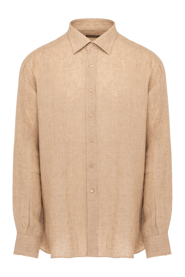 Ерлерге арналған бежевый зығыр көйлек - фото 1