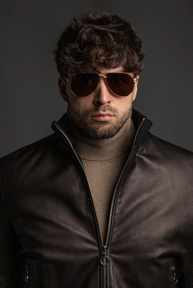 Seraphin мужская черная куртка из натуральной кожи 179361 - фото 2