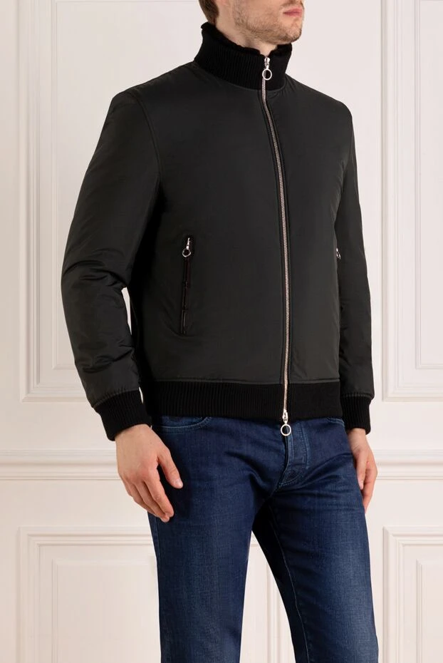 Seraphin men's winter nylon jacket with natural fur 179383 - photo 3