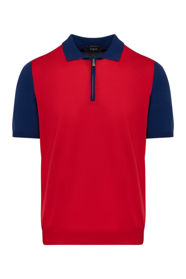 Svevo man men's red cotton polo купить с ценами и фото 179404 - photo 1