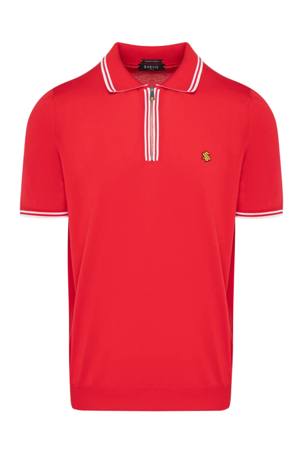 Svevo man men's red cotton polo купить с ценами и фото 179405 - photo 1