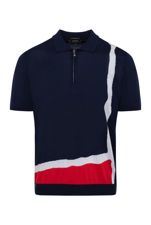 Svevo man men's blue cotton polo купить с ценами и фото 179406 - photo 1