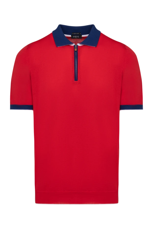 Svevo man men's red cotton polo купить с ценами и фото 179407 - photo 1