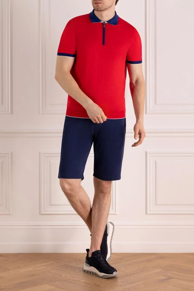 Svevo man men's red cotton polo купить с ценами и фото 179407 - photo 2