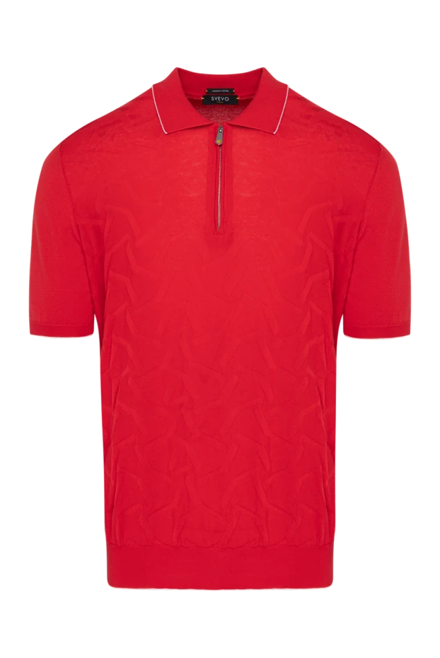 Svevo man men's red cotton polo купить с ценами и фото 179408 - photo 1