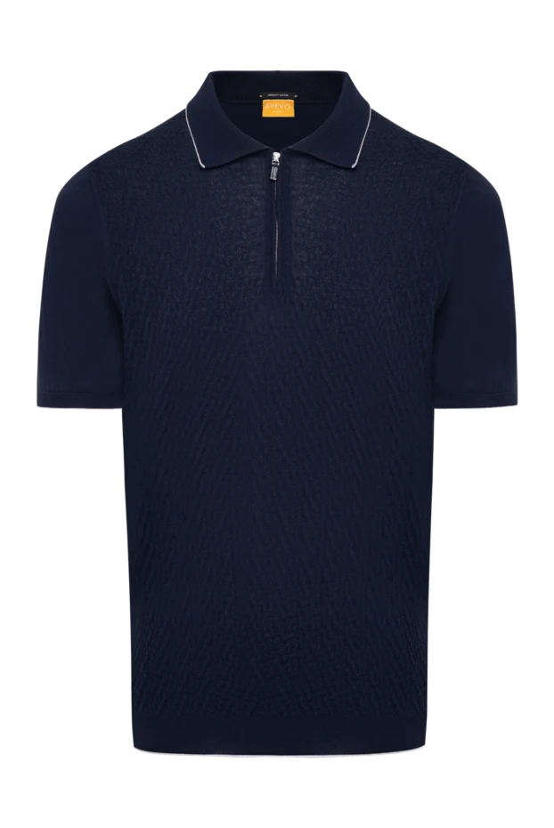 Svevo man men's blue cotton polo купить с ценами и фото 179411 - photo 1